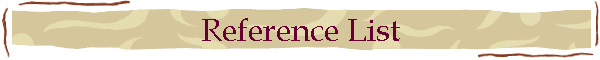 Reference List